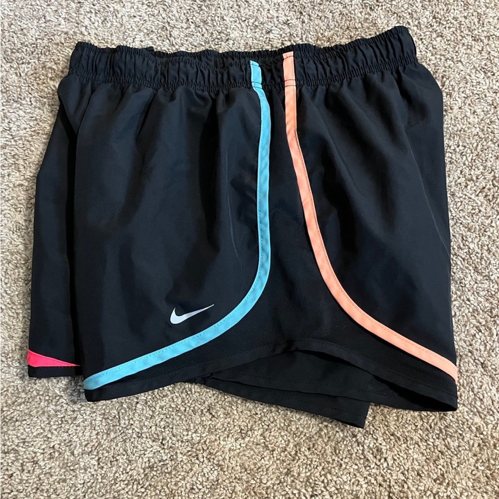 Nike dri-fit running shorts with neon stripes - Picture 3 of 6